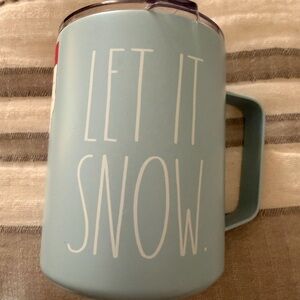 NWT Let It Snow Blue Rae Dunn Mug